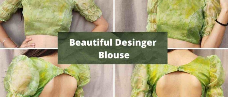 Sleeves Trendy Organza Blouse Designs