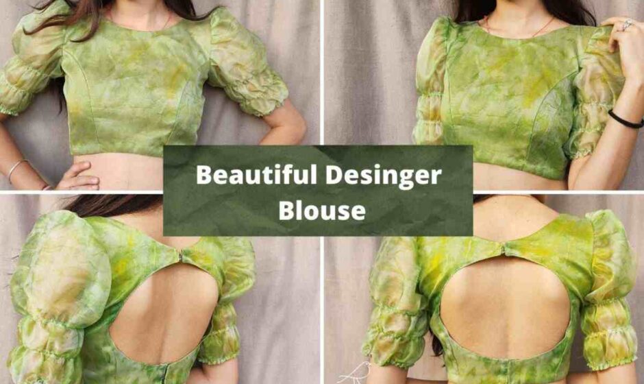 Sleeves Trendy Organza Blouse Designs