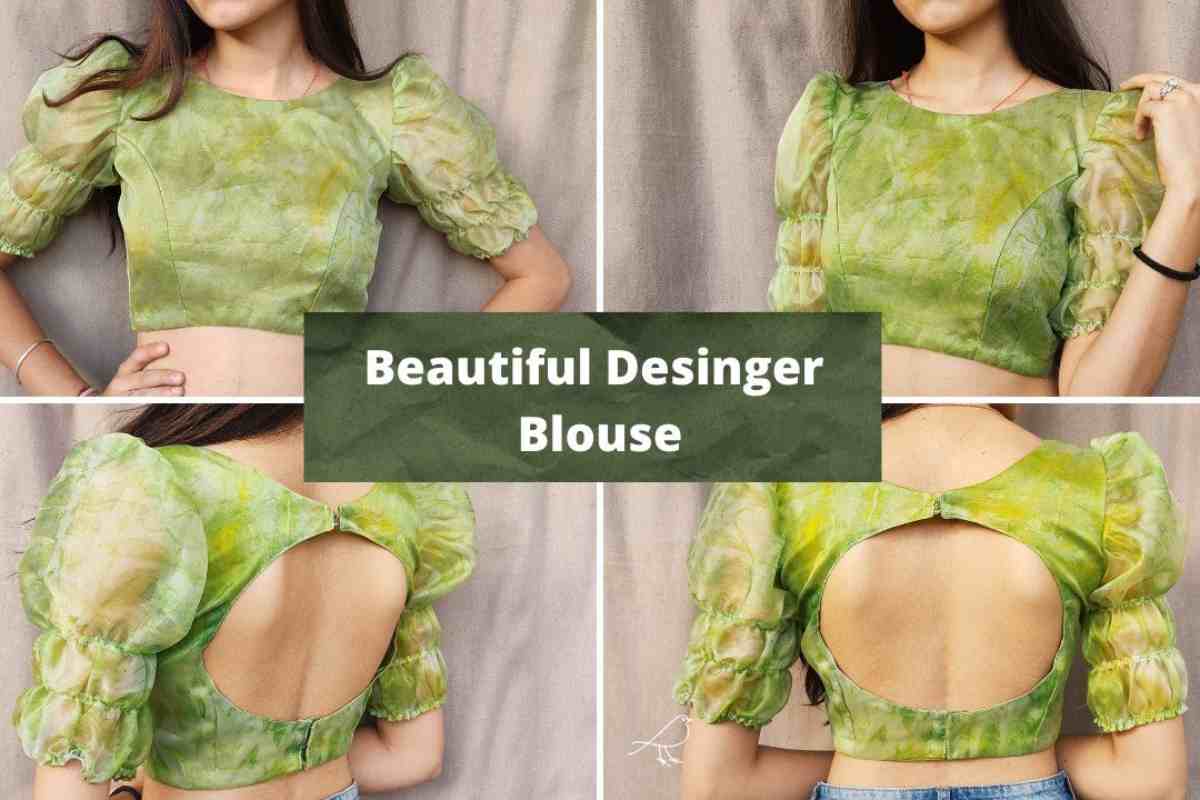 Sleeves Trendy Organza Blouse Designs