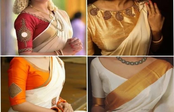 Trendy Kerala Saree Blouse Neck Designs